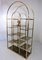 Large Hollywood Regency Style Brass and Smoked Glass Display Wall Unit, 1960s, Immagine 18