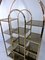 Large Hollywood Regency Style Brass and Smoked Glass Display Wall Unit, 1960s 9