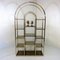 Large Hollywood Regency Style Brass and Smoked Glass Display Wall Unit, 1960s, Imagen 17