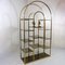 Large Hollywood Regency Style Brass and Smoked Glass Display Wall Unit, 1960s, Imagen 19