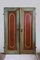 Antike indische handgeschnitzte und lackierte Türen, 1900er, 2er Set 1