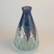 Art Deco Glass and Enamel Vase by Mazoyer, 1930s 1