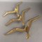 Vintage Brass Wall Decoration Swallows, 1950s, Immagine 3