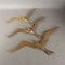 Vintage Brass Wall Decoration Swallows, 1950s, Image 2