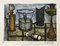 Oil Lamp Lithograph by Bernard Buffet, 1954, Image 1