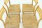 Italian Rope and Beech Dining Chairs, 1960s, Set of 4 3