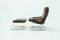 Mid-Century Chrome and Leather Recliner Chair & Ottoman, 1960s, Set of 2 8