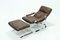 Mid-Century Chrome and Leather Recliner Chair & Ottoman, 1960s, Set of 2 3