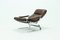 Mid-Century Chrome and Leather Recliner Chair & Ottoman, 1960s, Set of 2, Immagine 4