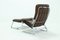 Mid-Century Chrome and Leather Recliner Chair & Ottoman, 1960s, Set of 2 7