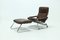 Mid-Century Chrome and Leather Recliner Chair & Ottoman, 1960s, Set of 2, Image 10