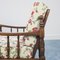 Fabric & Wood 3-Seat Sofa & Armchairs, 1920s, Set of 3, Image 9