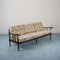 3-Sitzer Sofa & Sessel aus Stoff & Holz, 1920er, 3er Set 3