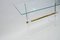 Hollywood Regency Acrylic Glass, Glass, and Brass Console Table, 1960s, Image 5
