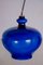 Vintage Blue Pendant Lamp by Hans-Agne Jakobsson for Hans-Agne Jakobsson AB Markaryd, 1970s, Image 3