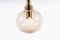 Mid-Century Glass and Brass Globe Pendant Lamp from Raak, 1960s, Image 2