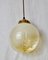 Lampada da soffitto in vetro di Murano dorato, anni '60, Immagine 10