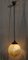 Lámpara de techo de cristal de Murano dorado, años 60, Imagen 7