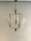 Lampe à Suspension Mid-Century en Laiton, Italie, 1950s 1