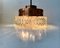 Space Age Copper and Crystal Ceiling Lamp from Orrefors, 1960s 7