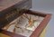 Mesa de trabajo de palisandro con incrustaciones de latón, siglo XIX, Imagen 2