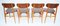 Beech Dining Chairs from Fratelli Reguitti, Italy, 1960s, Set of 4 3