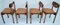 Mid-Century Beech Dining Chairs, Italy, 1960s, Set of 4, Image 2