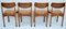 Mid-Century Beech Dining Chairs, Italy, 1960s, Set of 4 3