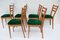Mid-Century Dining Chairs in Natural Beech, Italy, 1960s, Set of 6 2