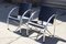 French Modernist Chrome Steel and Black Wood Lounge Chairs, 1970s, Set of 2, Image 2