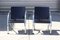 French Modernist Chrome Steel and Black Wood Lounge Chairs, 1970s, Set of 2, Image 4