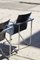 French Modernist Chrome Steel and Black Wood Lounge Chairs, 1970s, Set of 2 11
