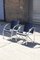 French Modernist Chrome Steel and Black Wood Lounge Chairs, 1970s, Set of 2 5