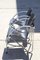 French Modernist Chrome Steel and Black Wood Lounge Chairs, 1970s, Set of 2, Image 6