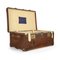 English Wood and Leather Pukka Suitcase, 1920s 2