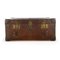 Englischer Pukka Koffer aus Holz & Leder, 1920er 1