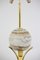 Lámpara de mesa esfera de mármol y latón dorado, años 70, Imagen 4