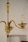 Vintage Murano Glass Gold and Brass Ceiling Lamp from Stilnovo, 1950s 7
