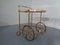 Glass and Metal Serving Trolley, 1970s 3