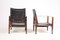 Mid-Century Leather Lounge Chairs by Kaare Klint for Rud. Rasmussen, 1960s, Set of 2, Image 8
