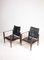 Mid-Century Ledersessel Set von Kaare Klint für Rud. Rasmussen, 1960er 5