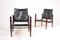 Mid-Century Leather Lounge Chairs by Kaare Klint for Rud. Rasmussen, 1960s, Set of 2, Image 10