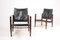 Mid-Century Ledersessel Set von Kaare Klint für Rud. Rasmussen, 1960er 10