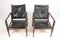 Mid-Century Leather Lounge Chairs by Kaare Klint for Rud. Rasmussen, 1960s, Set of 2 2