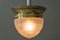 Lámpara de techo Art Déco de vidrio, años 20, Imagen 10