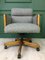 Vintage Danish Gray Desk Chair, Imagen 1