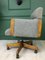 Vintage Danish Gray Desk Chair, Imagen 10