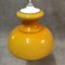 Orange Opalglas Deckenlampe, 1970er 2