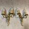 Louis XV Style Luster and Bronze Chandeliers, 1950s, Set of 3 6