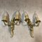 Louis XV Style Luster and Bronze Chandeliers, 1950s, Set of 3, Image 6